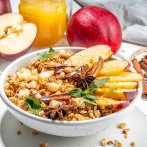 Apple Granola/Museli Overnight Oats